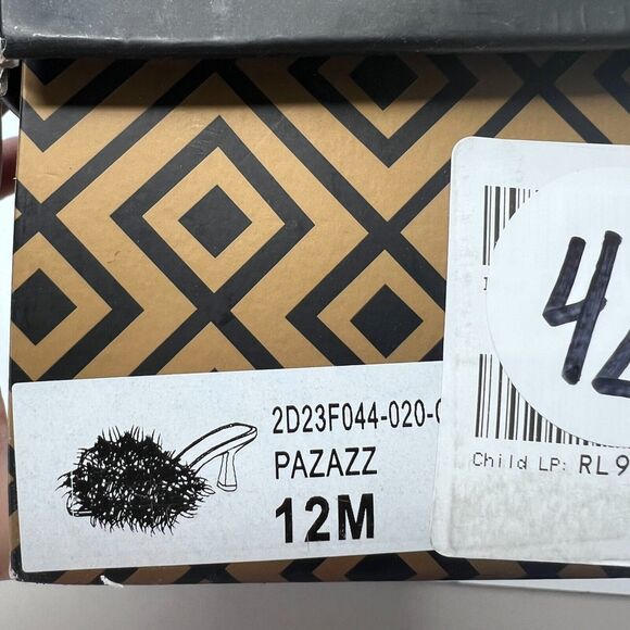 Charles by Charles David Pazazz Feathers Slide Square Toe Women 12M Tried OnFlaw - Picture 12 of 12